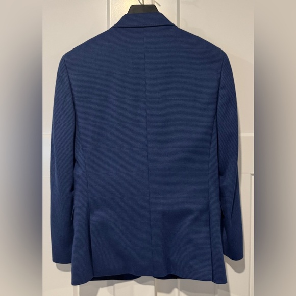 Banana Republic Textured Navy & Black Houndstooth Blazer - Picture 5 of 6